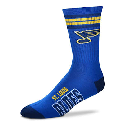  (For Bare Feet 4-Stripe Deuce Crew Sock - St. Louis Blues - Youth)