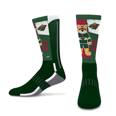  (For Bare Feet Mascot Debut Crew Socks - Minnesota Wild - Youth)