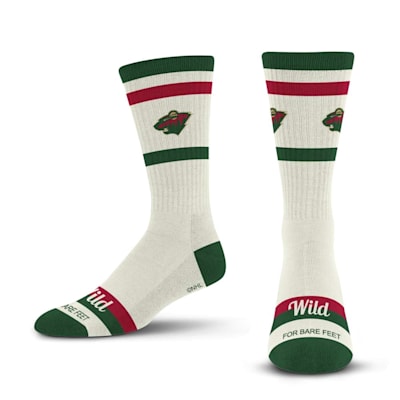  (For Bare Feet Stripe Fame Socks - Minnesota Wild - Adult)