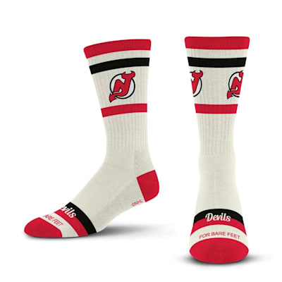  (For Bare Feet Stripe Fame Socks - New Jersey Devils - Adult)
