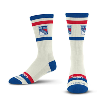  (For Bare Feet Stripe Fame Socks - New York Rangers - Adult)
