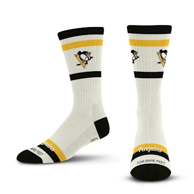  (For Bare Feet Stripe Fame Socks - Pittsburgh Penguins - Adult)