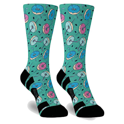  (Chalk Talk Sports Flex Mid-Calf Socks - Donuts - Youth)