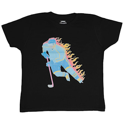  (Chalk Talk Sports Hockey Tee Shirt - Flames - Youth)