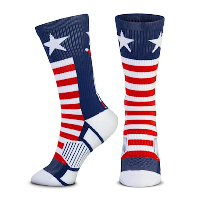  (Chalk Talk Sports Mid-Calf Socks - Patriotic - Youth)