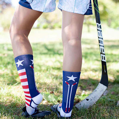  (Chalk Talk Sports Mid-Calf Socks - Patriotic - Youth)