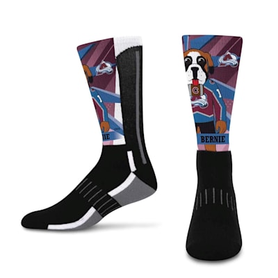  (For Bare Feet Mascot Retro Vibes Socks - Colorado Avalanche - Youth)
