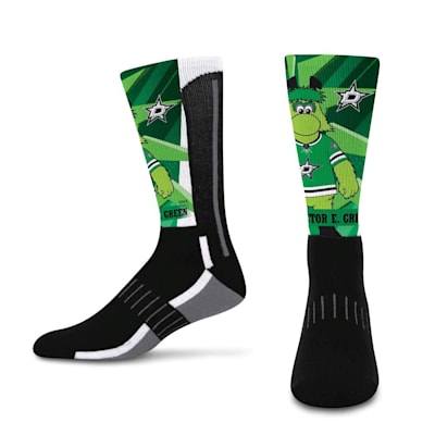  (For Bare Feet Mascot Retro Vibes Socks - Dallas Stars - Youth)