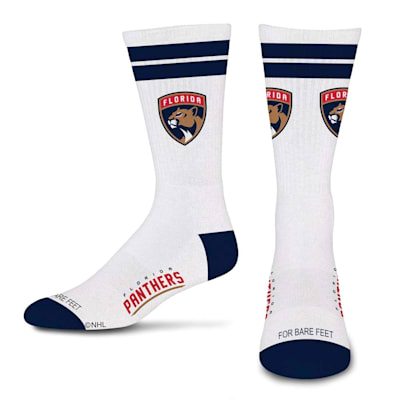  (For Bare Feet White Stripes Socks - Florida Panthers - Adult)