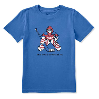  (Life Is Good The Puck Stops Here Tee Shirt - Youth)