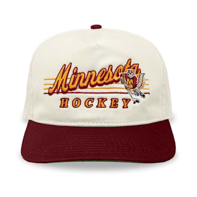  (Celly Hockey Co. Minnesota Hockey Snapback Hat - Cream - Adult)