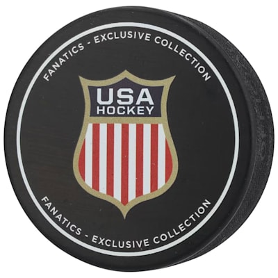  (Fanatics Autographed 2026 Winter Olympics Hockey Puck - Charlie McAvoy)