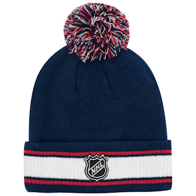  (Outerstuff Cuffed Stripe Pom Knit Hat - Florida Panthers - Youth)