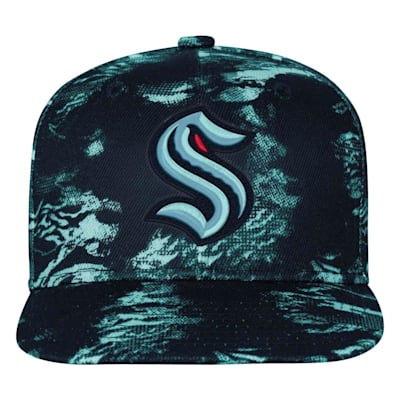  (Outerstuff Dynamics Flat Brim Snapback Hat - Seattle Kraken - Youth)