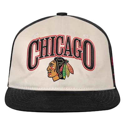  (Outerstuff Flatbrim Arch Snapback Hat - Chicago Blackhawks - Youth)
