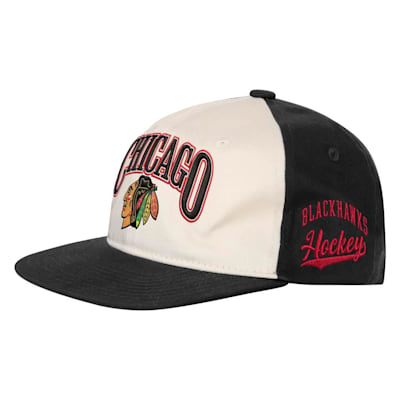  (Outerstuff Flatbrim Arch Snapback Hat - Chicago Blackhawks - Youth)