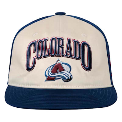  (Outerstuff Flatbrim Arch Snapback Hat - Colorado Avalanche - Youth)