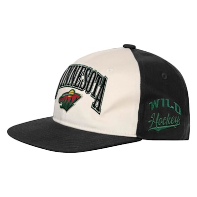  (Outerstuff Flatbrim Arch Snapback Hat - Minnesota Wild - Youth)