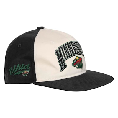  (Outerstuff Flatbrim Arch Snapback Hat - Minnesota Wild - Youth)