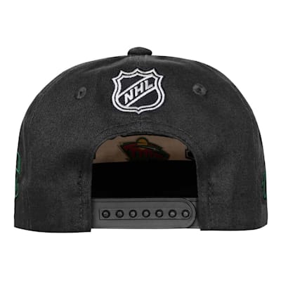  (Outerstuff Flatbrim Arch Snapback Hat - Minnesota Wild - Youth)
