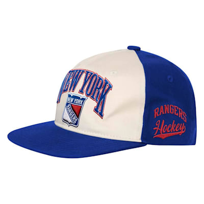  (Outerstuff Flatbrim Arch Snapback Hat - New York Rangers - Youth)