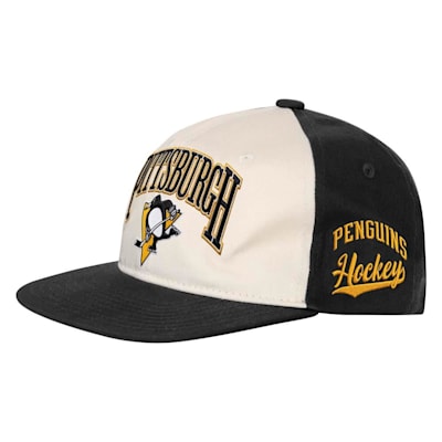  (Outerstuff Flatbrim Arch Snapback Hat - Pittsburgh Penguins - Youth)