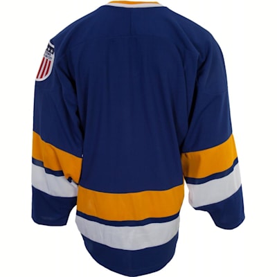Back View (Mad Brothers Charlestown Chiefs Hockey Jersey - Mens)