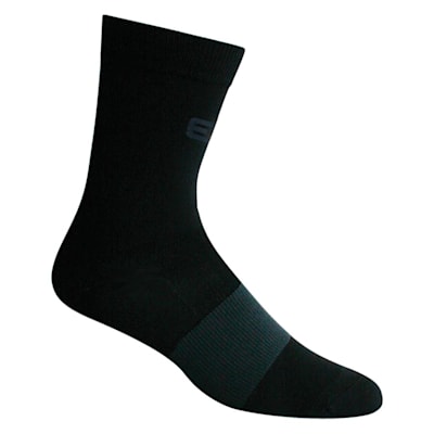 Black (Elite Hockey Pro Slimfit Mid-Calf Coolmax Socks - Adult)