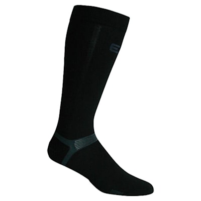 Black (Elite Hockey Pro X700 Ultra Bamboo Knee Length Socks - Adult)