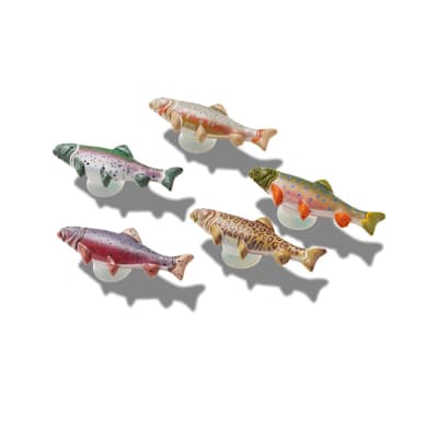  (Crocs Jibbitz Charms 5pk - Trout - Youth)