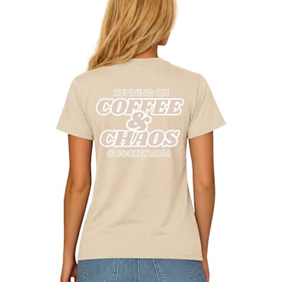  (Hockeys Better Coffee & Chaos Tee Shirt - Womens)
