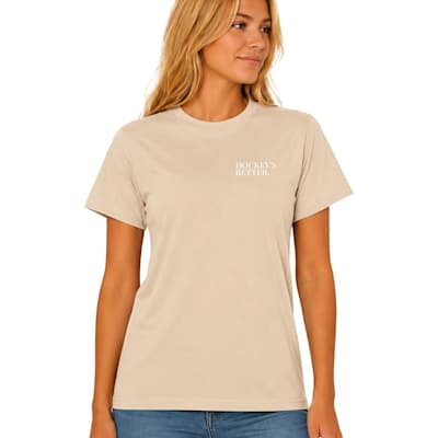  (Hockeys Better Coffee & Chaos Tee Shirt - Womens)
