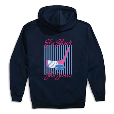  (Chalk Talk Sports She Shoots She Scores Hoodie - Girls)