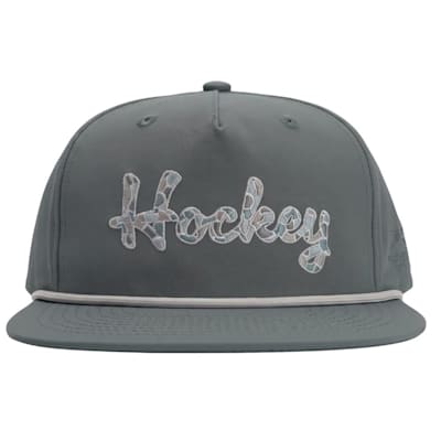  (Chalk Talk Sports Hockey Rope Hat - Camo Script - Adult)