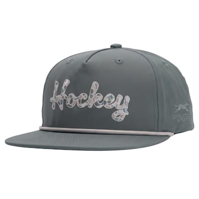  (Chalk Talk Sports Hockey Rope Hat - Camo Script - Adult)