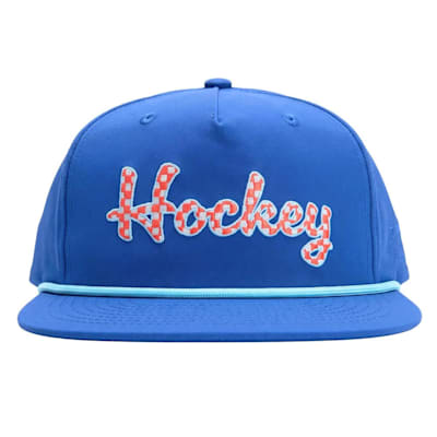  (Chalk Talk Sports Hockey Rope Hat - Checkered Script - Youth)