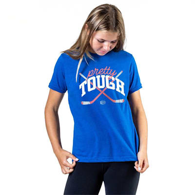  (Chalk Talk Sports Pretty Tough Hockey Tee Shirt - Girls)
