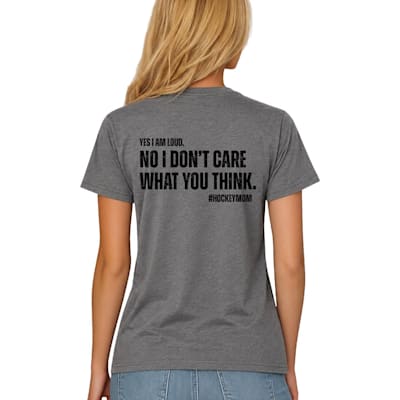  (Hockeys Better Loud Hockey Mom Tee Shirt - Womens)