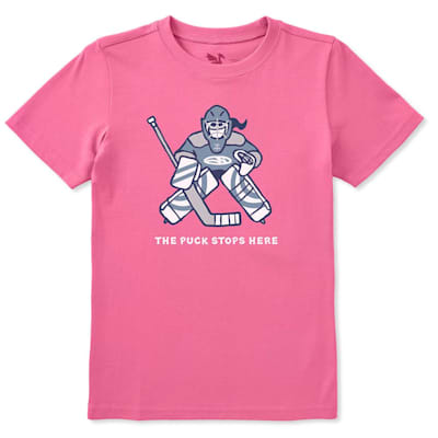 (Life Is Good The Puck Stops Here Tee Shirt - Girls)