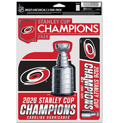  (Wincraft Carolina Hurricanes Stanley Cup Champs Multi-Use Decal - 3 Pack)