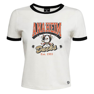  (Hype and Vice Ringer Tee Shirt - Anaheim Ducks - Womens)