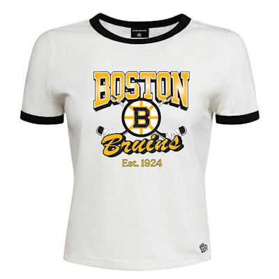  (Hype and Vice Ringer Tee Shirt - Boston Bruins - Womens)