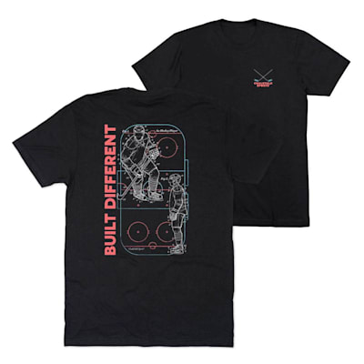  (Chalk Talk Sports Built Different Hockey Tee Shirt - Youth)