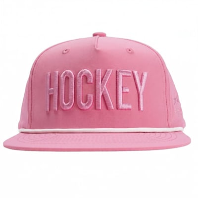  (Chalk Talk Sports Hockey Rope Hat - All Day (Pink) - Adult)