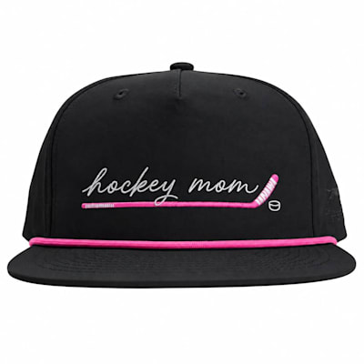  (Chalk Talk Sports Hockey Mom Script Rope Hat - Adult)