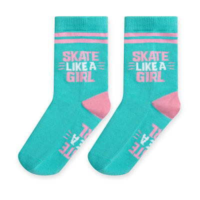  (Lavley Skate Like a Girl Socks - Girls)