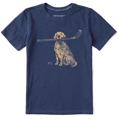  (Life Is Good Golden Hockey Tee Shirt - Youth)