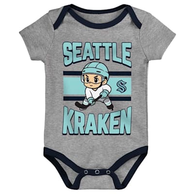  (Outerstuff Chill On Ice Onesie Set - Seattle Kraken - Youth)