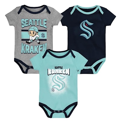  (Outerstuff Chill On Ice Onesie Set - Seattle Kraken - Youth)