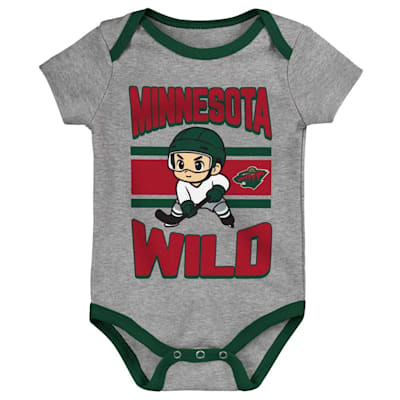  (Outerstuff Chill On Ice Onesie Set - Minnesota Wild - Youth)